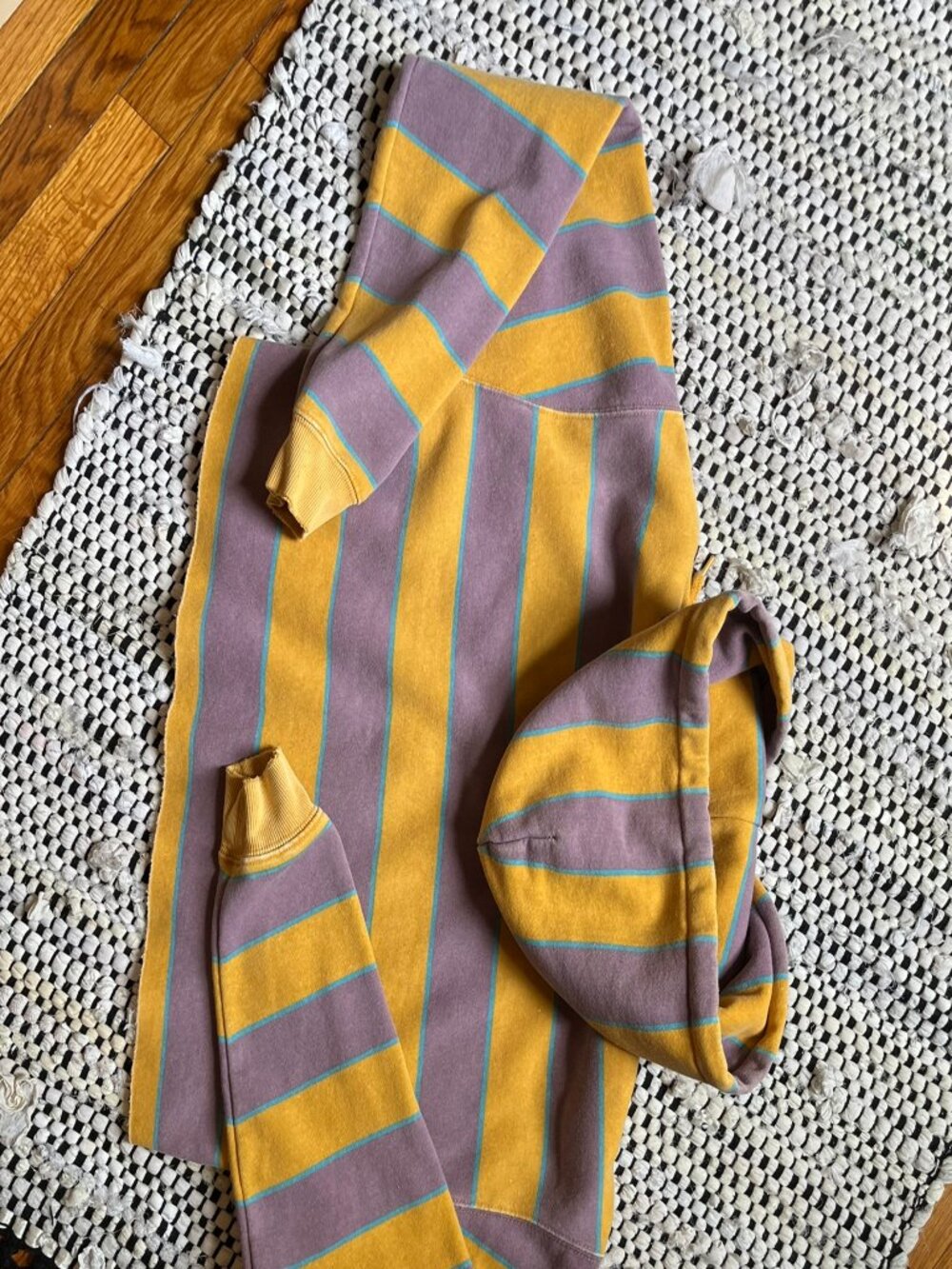 Out From Under Stripped Crop Hoodie - Picture 5 of 5